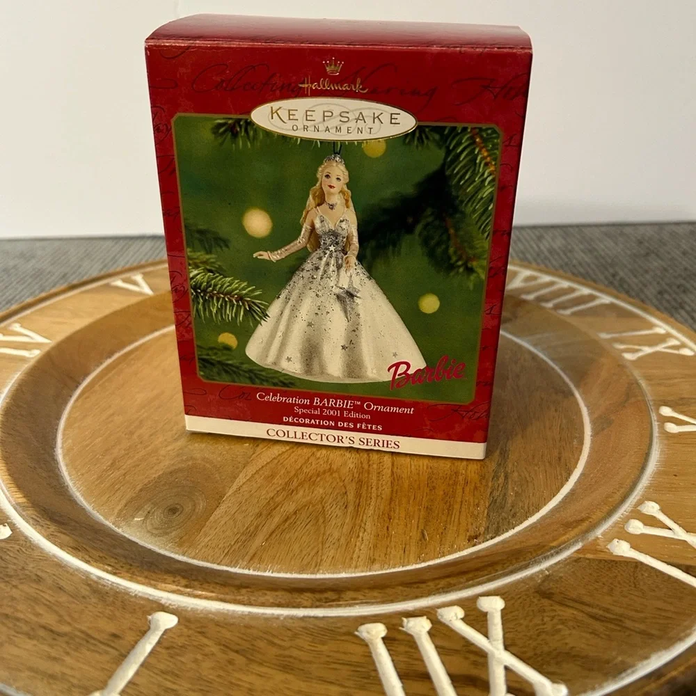Hallmark Keepsake Celebration Barbie Christmas tree Ornament 2001